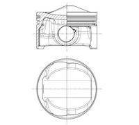MAHLE 028 PI 00125 000 Pistone per AUDI,VW