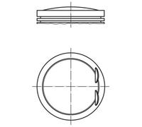 MAHLE ORIGINAL 028 PI 00128 000 Pistone motore
