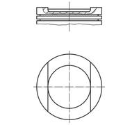 MAHLE 028 PI 00144 000 Pistone per AUDI,SEAT,SKODA,VW