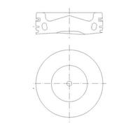 Pistone motore rivestito 028 PI 00158 000 MAHLE per AUDI SKODA VW SEAT