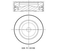 MAHLE ORIGINAL 028 PI 00168 000 Pistone motore