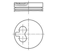 MAHLE 029 55 02 Pistone per AUDI,VOLVO,VW