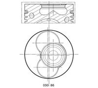 Pistone MAHLE 030 86 02