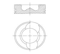 MAHLE 030 98 00 Pistone per VW