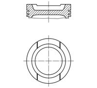 MAHLE ORIGINAL 033 01 01 Pistone motore