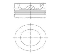 MAHLE 037 PI 00106 000 Pistone per RENAULT TRUCKS,VOLVO