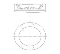 MAHLE 037 PI 00107 000 Pistone per RENAULT TRUCKS,VOLVO