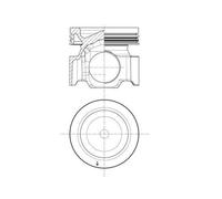 MAHLE 037 PI 00155 000 Pistone per RENAULT TRUCKS,VOLVO