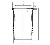 MAHLE 037 WN 48 01 Canna cilindro per PLAXTON,RENAULT TRUCKS,VOLVO