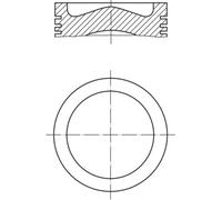 MAHLE 038 73 00 Pistone per RENAULT TRUCKS,VOLVO