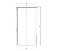 MAHLE ORIGINAL 061 LW 00119 001 Canna cilindro