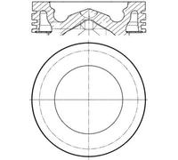 MAHLE 061 PI 00126 000 Pistone per DINA,SCANIA,VAN HOOL