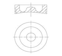 MAHLE 061 PI 00128 000 Pistone per SCANIA