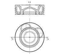 Mahle Original Pistone 061 PI 00141 000 per SCANIA S 12.742 2016-