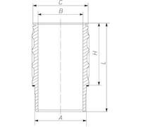 MAHLE 061 WN 27 01 Canna cilindro per SCANIA