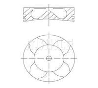 MAHLE 081 PI 00103 001 Pistone motore