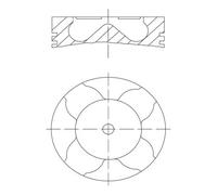 Pistone MAHLE 081 PI 00103 002
