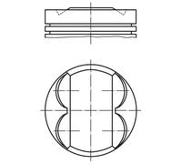 MAHLE ORIGINAL 081 PI 00107 000 Pistone motore