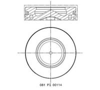 MAHLE 081 PI 00114 000 Pistone per ALPINA,BMW,MINI,TOYOTA