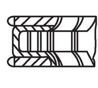MAHLE 082 78 N0 Kit fasce elastiche per BMW