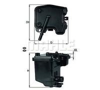 MAHLE 154070561321 - Filtro carburante