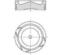 MAHLE 213 68 00 Pistone per BOVA,DAF,GINAF,SOLARIS