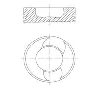 MAHLE 229 41 00 Pistone