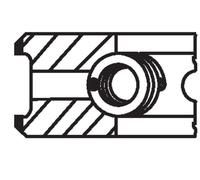 MAHLE 257 15 N0 Kit fasce elastiche per NEW HOLLAND
