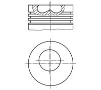 MAHLE 257 PI 00100 000 Pistone per NEW HOLLAND