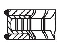 MAHLE 681 RS 00106 0N0 Pistone Kit Anello per Hyundai,Hyundai (Beijing) Inokom