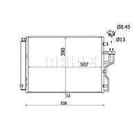 MAHLE 70816788 condensatore A/C