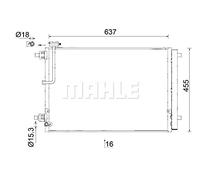MAHLE AC 949 000S Condensatore climatizzatore
