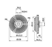MAHLE ORIGINAL CFC 46 000S Frizione ventola