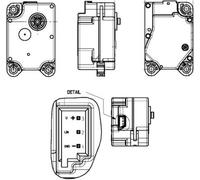 Elemento di comando, sportello di miscelazione MAHLE AA 15 000P