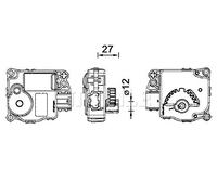 Mahle Original Regolatore, Valvola miscelazione AA 59 000P – Attuatore A/C per Ford EcoSport B-MAX
