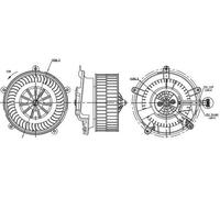 MAHLE AB 17 000S Ventilatore abitacolo per BMW 7 (E65, E66, E67) per ROLLS-ROYCE