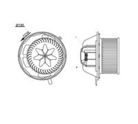 Mahle AB 194 000S Ventilatore Interno per BMW E81 E87 E82 E88 E90 E91 E92 E93