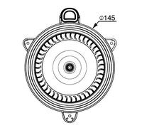 MAHLE ORIGINAL AB 268 000P Ventilatore abitacolo