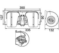 Ventilatore interno MAHLE AB 85 000P