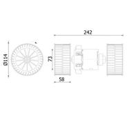 MAHLE ORIGINAL AB 87 000S Ventilatore abitacolo