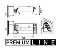 Mahle ABR 11 000P Resistenza Ventilatore Interno Per BMW E36