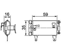 Resistore, ventola interna MAHLE ABR 14 000P