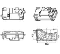 MAHLE ABR 5 000S Regolatore, Ventitlatore abitacolo per AUDI