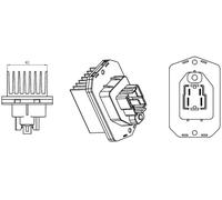 MAHLE Regolatore, Ventitlatore abitacolo per LAND ROVER ABR 76 000S