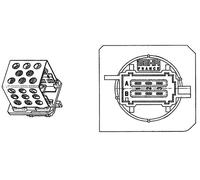MAHLE ABR 89 000P Resistenza, Ventilatore abitacolo per CITROËN,PEUGEOT