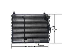 Condensatore radiatore climatizzazione AC 150 000S MAHLE per MERCEDES-BENZ