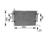 Condensatore radiatore climatizzazione AC 172 000S MAHLE per VW GOLF III VENTO