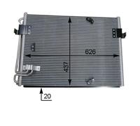 Condensatore, impianto di climatizzazione MAHLE AC 174 000S