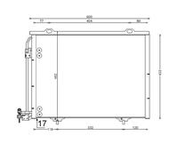 Mahle AC 211 001S Condensatore Climatizzatore Per Mercedes-Benz Chrysler