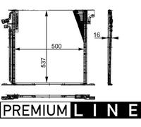 MAHLE ORIGINAL AC 212 000P Condensatore climatizzatore